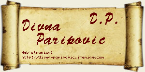 Divna Paripović vizit kartica